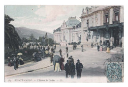 MONTE-CARLO - Monaco - 1904 - Entrée Du Casino - Colorisée - Animée - Monte-Carlo