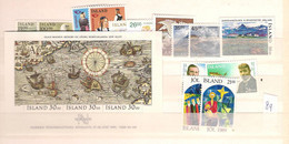 1989 MNH Iceland, Year Complete, Postfris** - Volledig Jaar