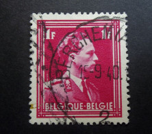 Belgie Belgique - 1936 -  OPB/COB  N° 428  - 1 Fr  - Obl.  -  Berchem ( Agathe )  - 1940 + Roulette - Gebraucht