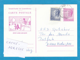 ENTIER POSTAL DE HEFFINGEN OBLITERE "KÖLN NACHTRÄGLICH ENTWERTET ". - Stamped Stationery