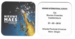 274a Brij. Maes Waarloos Rv 12e Kiwanis Int. Incekten Beurs Mons 2010 - Bierviltjes