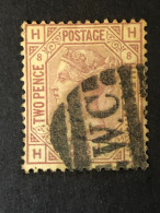 GREAT BRITAIN  SG 141  2½d Rosy-mauve, Plate 8, Orb Wmk  CV £85 - Used Stamps