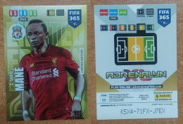 AC - SADIO MANE  LIVERPOOL  LIMITED EDITION  PANINI FIFA 365 2020 ADRENALYN TRADING CARD - Trading Cards