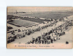 DEAUVILLE : La Plage Fleurie, Vue Sur Les Jardins - état - Deauville