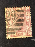 GREAT BRITAIN  SG 141  2½d Rosy-mauve, Plate 9, Orb Wmk  CV £85 - Used Stamps