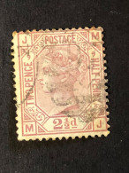 GREAT BRITAIN  SG 141  2½d Rosy-mauve, Plate 9, Orb Wmk  CV £85 - Gebraucht