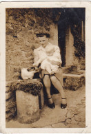 Altes Foto Vintage.  Hübsche Junge Frau Mit Kind  Um 1938 (  B14  ) - Anonyme Personen