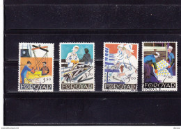 FEROE 1990 PÊCHE Yvert 188-191, Michel 194-197 Oblitérés, VFU Cote 10 Euros - Faroe Islands