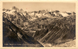 Blick Von Der Furka Auf Finsteraarhorn Und Schreckhorn (21390) - Obergoms