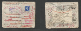 Great Britain - XX. 1941 (2 Sept) Sheerness, Kent - INDIA, Punjab, Muree (Dec 4) Single 2 1/2d Fkd Airmail Item Travelle - ...-1840 Préphilatélie