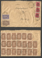 Germany 1921-4. 1923 (6 Sept) Schaffhausen - Heidelberg. High Inflation Days. Mosque Front And Reverse Multifkd Envelope - Andere & Zonder Classificatie