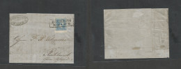 GERMAN STATES-PRUSIA. 1861 (10 Dec) Straisund - Ruhland. EL With Contains Fkd Single 2 Gr Blue, Larger Margins Lower Is  - Otros & Sin Clasificación