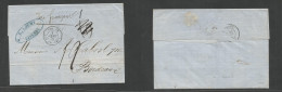 FRC - Guiana. 1869 (31 Dec) Cayenne - France, Bordeaux (30 Jan 70) EL With Text, Depart "Col Fr / C / Nº1" Octogonal + M - Sonstige & Ohne Zuordnung