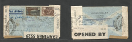 FRC - Cameroun. 1942 (15 June) Yaounde - London, UK. Multifkd Air Envelope Including Ovptd 27.3.40 Issue, Tied Cds Via C - Other & Unclassified