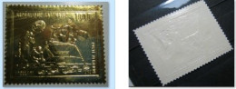 GABON 1969 APOLLO 11 GOLD IMPERF MNH MI 346 SN C90 YT PA92 SG 369 - Gabon (1960-...)