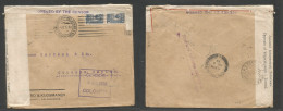 FINLAND. 1915 (4 July) Russian Admin, Helsingfors - Ceylon, Colombo, Indian Ocean (4 Aug) Multifkd + WWI Finish + Britis - Autres & Non Classés