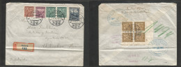 CZECHOSLOVAKIA. 1931 (2 May) Orlova - Mexico, Chihuahua (15 May) Registered Multifkd Front And Reverse Envelope, Tied Cd - Other & Unclassified