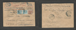 Brazil - XX. 1933 (6 Nov) Todos Os Santos, DF - Portugal, Anadia, Dis Do Barro (21 Nov) Padaria S. Joao Illustrated Mult - Altri & Non Classificati