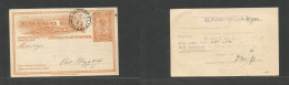 BELGIAN CONGO. 1911 (6 Sept) Elisabethville - Port Elisabeth (13 Sept) S. Africa 10c Brown Stat Card. Fine Circulated Co - Autres & Non Classés