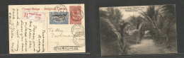 BELGIAN CONGO. 1914 (5 Febr) Elisabethville - Rhodesia, NWR, Broken Hill (9 Febr) Registered 10c Red Stat Photo Ppc + 25 - Sonstige & Ohne Zuordnung