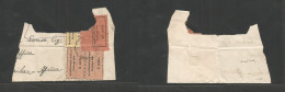 BC - Zanzibar. C. 1935. Small Frank Piece Of An International Envelope Taxed At Arrival With Various Postage Due Provisi - Other & Unclassified