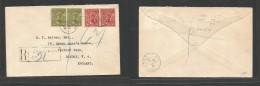 BC - Zanzibar. 1929 (21 Aug) GPO - England, London (16 Sept) Registered Multifkd Envelope, Tied Cds + R-cachet, Arrival  - Sonstige & Ohne Zuordnung