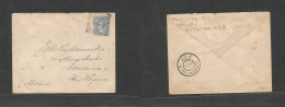 BC - Zanzibar. 1900 (22 Aug) GPO - Netherlands, The Hague (11 Nov) 2 1/2a Blue Stationery Envelope, Large Size Type. - Other & Unclassified