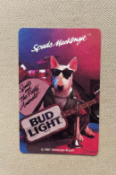 Speelkaart / Carte à Jour - BUD LIGHT BEER - Spuds MacKenzie 1987 - Anheuser-Busch Inc. (St. Louis) UNITED STATES - Other & Unclassified