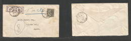 BC - Kenya. 1930 (3 Ju) Turi - Nakuru (5 Ju) Fkd 10c Single Envelope, Taxed + Arrival P. Due 5c (x2) Tied Cds. Fine Scar - Other & Unclassified