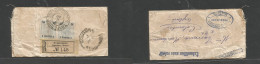 AUSTRIAN Levant. 1900 (20 June) Trapenzunt, Trebizonde, Turkey - Colombo, Ceylon, Indian Ocean (21 July) Couple Printed  - Autres & Non Classés