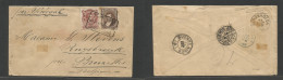 ARGENTINA. 1882 (24 Ene) Buenos Aires Centronorte - Belgium, Bruxelles (23 Febr) Via French Pqbt Buybroek. Reverse Trans - Other & Unclassified