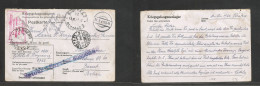 YUGOSLAVIA. 1941 (10 Aug) POW Mail, Germany, Varnberg - Serbian, Banat. Dispatched 21 Aug - Budapest, Belgrade - Pancevo - Altri & Non Classificati