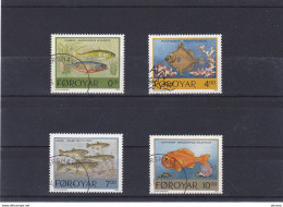 FEROE 1994 POISSONS, Saumon Yvert 250-253, Michel 256-259 Oblitérés, VFU Cote 10 Euros - Faeroër