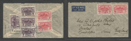 SIAM. 1939 (Nov) Chiengrai - England, Onslow Surrey. Air Multifkd Reverse And Front Envelope Via BKK (29 Nov) Fine Town  - Siam