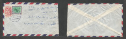SAUDI ARABIA. 1952 (22 Jan) Dammam. Local Air Multifkd Env. Fine Cachet Strike. - Arabie Saoudite