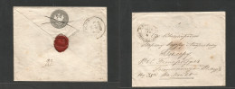 RUSSIA. 1856 (4 Jan) Omneabarho - Polyeho. Local Early 10 Kop Reverse Printed Stationary Envelope, Per Cross Cancel Depa - Andere & Zonder Classificatie