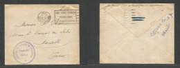 Portugal - XX. 1940 (16 Aug) WWII. French Military Naval Attached At Portugal. FM Circulated Envelope To France, Marseil - Sonstige & Ohne Zuordnung