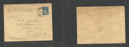 PORTUGAL - Stationery. 1913 (15 July) Funchal, Madeira - Germany, Frankfurt. 5c Green Ceres Stationery Envelope (109x142 - Other & Unclassified