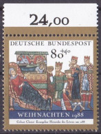 BRD 1988 Mi. Nr. 1396 **/MNH Oberrand (BRD1-8) - Unused Stamps