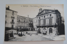 PEZENAS Place Gambetta Et Tribunal De Commerce - Pezenas