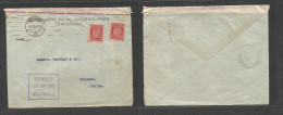 NORWAY. 1915 (5 June) Christiania - Ceylon, Colombo, Indian Ocean (29 June) Comercial Multifkd Env At 20 Ore Rate, Arriv - Autres & Non Classés