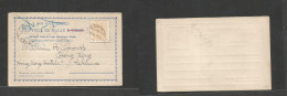 MACAU. 1897 (24 Nov) GPO - Hong Kong. Very Scarce Official Model Pre Fkd Card On Circulation. D. Carlos Issue. VF With A - Altri & Non Classificati