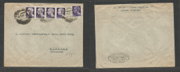 Italy - XX. 1945 (3 July) Milano - Switzerland, Geneva. Routed Via US Military Service Censor Mail Reverse Oval Cachet + - Non Classés
