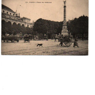 75 PARIS Livreur Avec Charette à Bras Place Du Chatelet , Précurseur - Distrito: 01