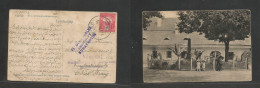 HUNGARY. 1916 (25 May) Gyog - Turkey, Constantinople. Fkd Ppc, Arab Written + Dual Depart Arrival Censor Cachets. Scarce - Altri & Non Classificati