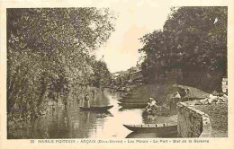 79 - Arçais - Marais Poitevin - Le Port - Bief De La Garenne - Animée - CPA - Voir Scans Recto-Verso - Otros & Sin Clasificación