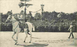 Militaria - Fetes De La Victoire -14 Juillet 1919 - Le Maréchal Pétain - Animée - Chevaux - Grosse Animation - Histoire  - Otros & Sin Clasificación