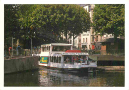 Bateaux - Bateaux Promenade - Paris - Canal Saint Martin Et L'écluse De La Grange Aux Belles - Au Fond L'Hotel Du Nord - - Other & Unclassified