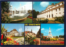 71 - Le Creusot - Multivues - Fleurs - CPM - Voir Scans Recto-Verso - Le Creusot