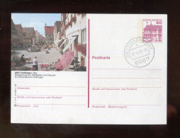 "BUNDESREPUBLIK DEUTSCHLAND" 1984, Bildpostkarte Mit Bildgleichem Stempel Ex "OETTINGEN" (L2049) - Illustrated Postcards - Used